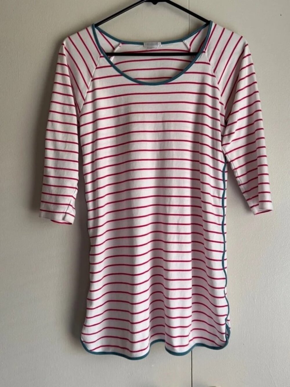 LAKE Women’s Pima Cotton Striped Pajama Top Size XS